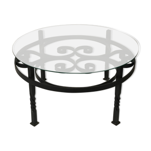 table basse en fer forgé