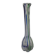 Vintage Murano glass filigree soliflore vase in blue and green.