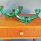 Pair of Art Deco candle holders 40s