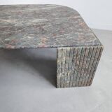 Italian Marble Eye Shaped Coffee Table 1970s