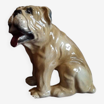 Chien en faience - h 16 cm