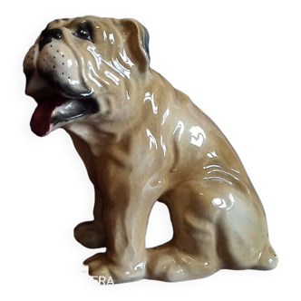 Chien en faience - h 16 cm