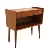 Table de chevet scandinave en teck, Suède, 1960