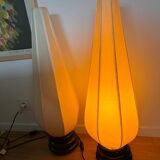 Pair of Indonesian lamps