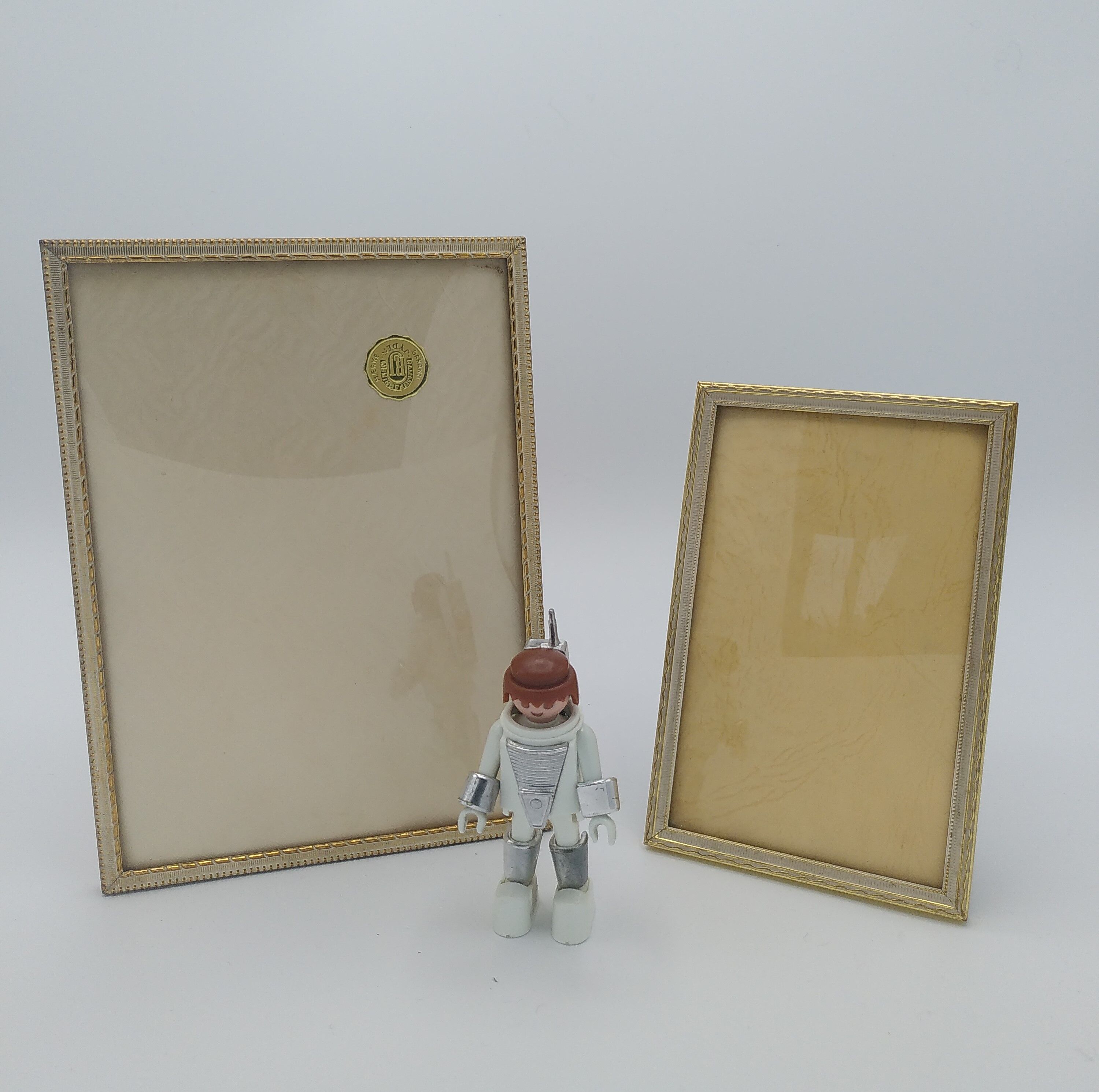 Gilded frames with curved glass, Denmark - 50s