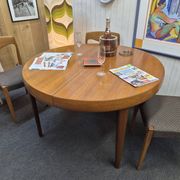 Table scandinave vintage double rallonge papillon