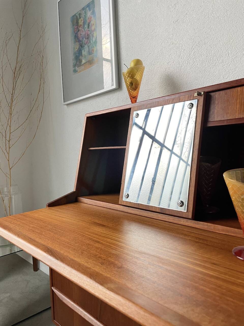 Danish teak secretary from the 60s