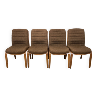 4 chaises modèle 8019 par Albert Stoll pour Gyroflex