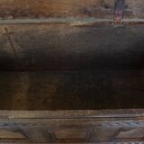 Antique 17th-Century Chest/Bench with an Original Working Lock