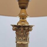 Lampe néoclassique style empire à colonne en laiton