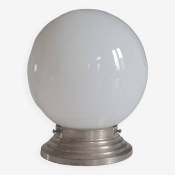 White opaline ball ceiling light