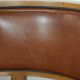 Set of 2 vintage design cocktail chairs/armchairs made of sheepskin leather