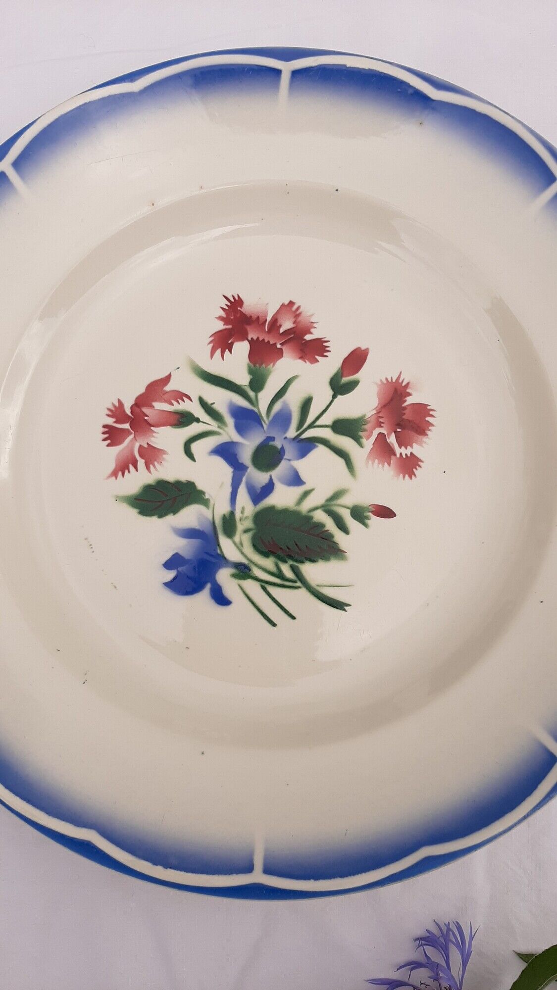 Plat creux de service Sarreguemines et Digoin modèle Elorn