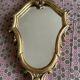 Miroir en résine doré style Louis XV h47 X l28