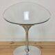 Eros foot armchair tulip Plexiglas and aluminum, by Philippe Starck
