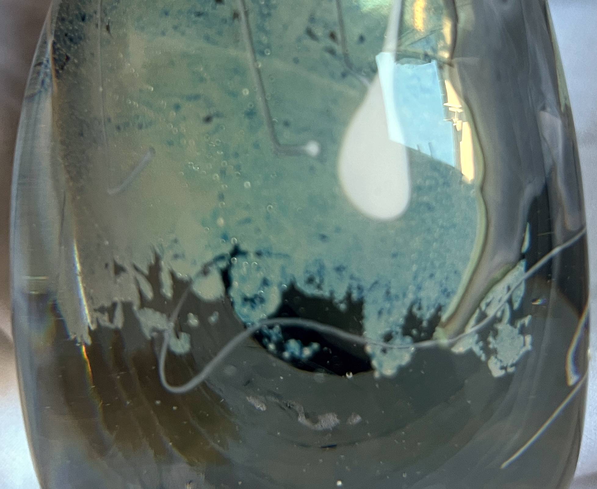Glass paste vase signed François Le Lonquer (1945-1991) dated 1984