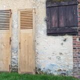 Pair of old wooden shutters