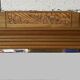 Bevelled oak Art Deco mirror 133x80