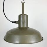 Vintage Green Army Pendant Lamp, 1960s