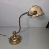 Antique brass desk lamp from a notary.