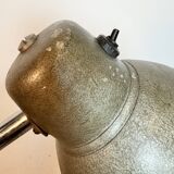 Grey Industrial Workshop Gooseneck Table Lamp, 1960s