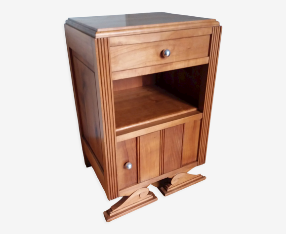 Chevet table de nuit bois art déco