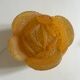 Original amber orange resin lamp in the shape of a cabbage, dating from the years.