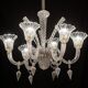 Extraordinary Art Decò Barovier e Toso Chandelier, Murano “Bubble” Glass, 1940s