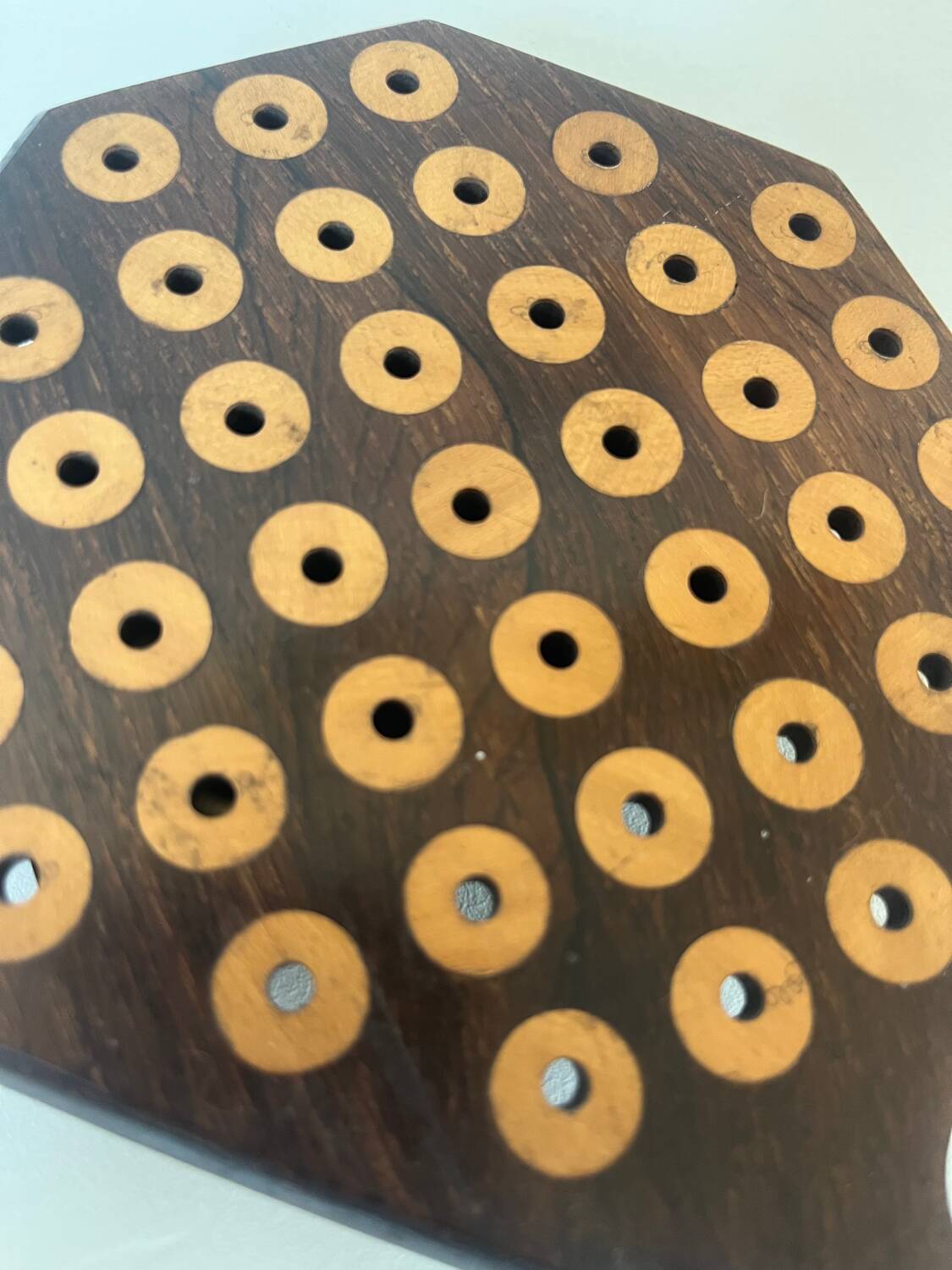 Antique wooden solitaire