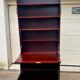 Vintage bar desk library display cabinet secretary with floors