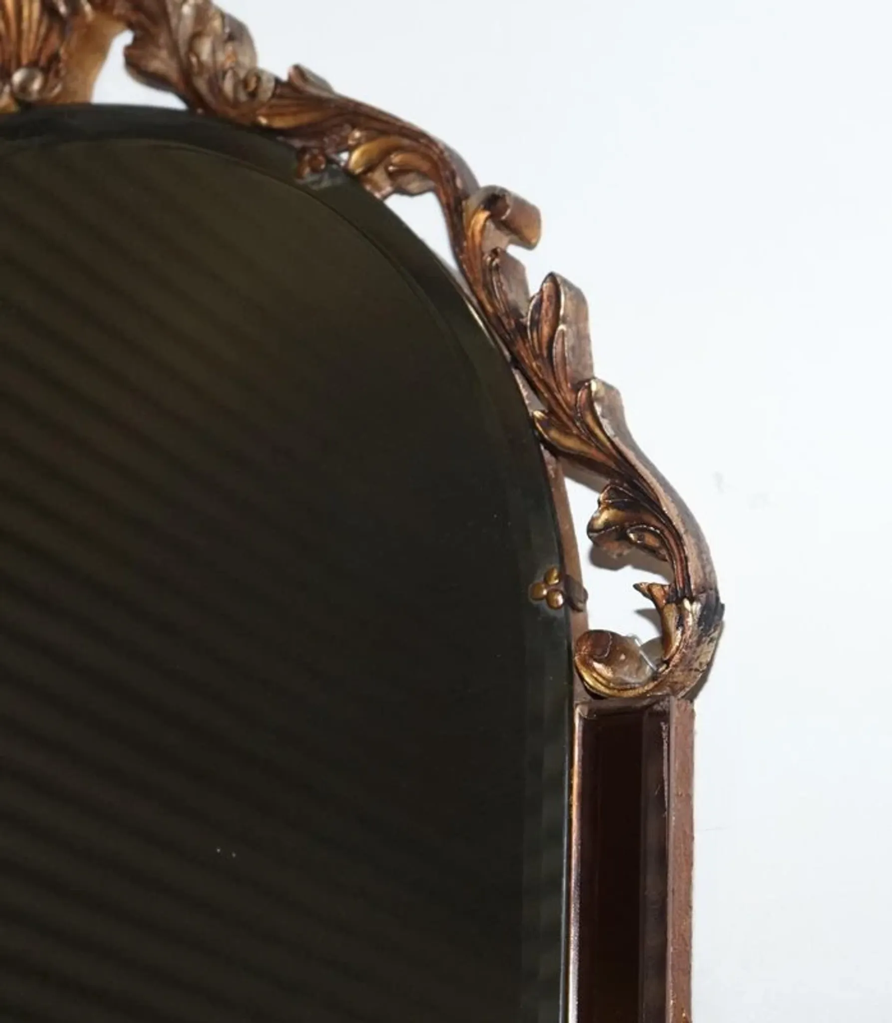 Vintage Art Deco Mirror with Bevelled Glass Panels in Peach by Atsonea, 1960s