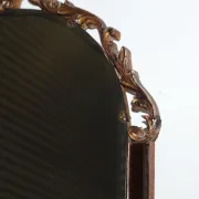 Vintage Art Deco Mirror with Bevelled Glass Panels in Peach by Atsonea, 1960s
