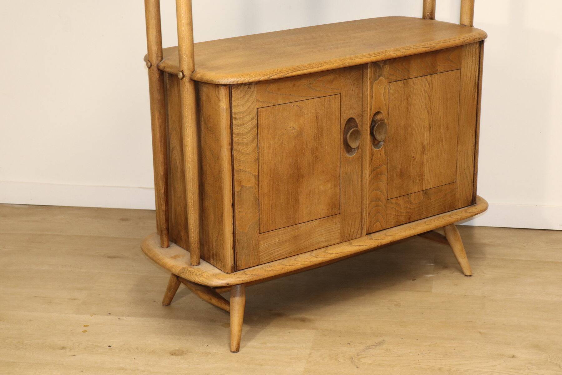 Vintage Ercol wooden bookcase, 1960