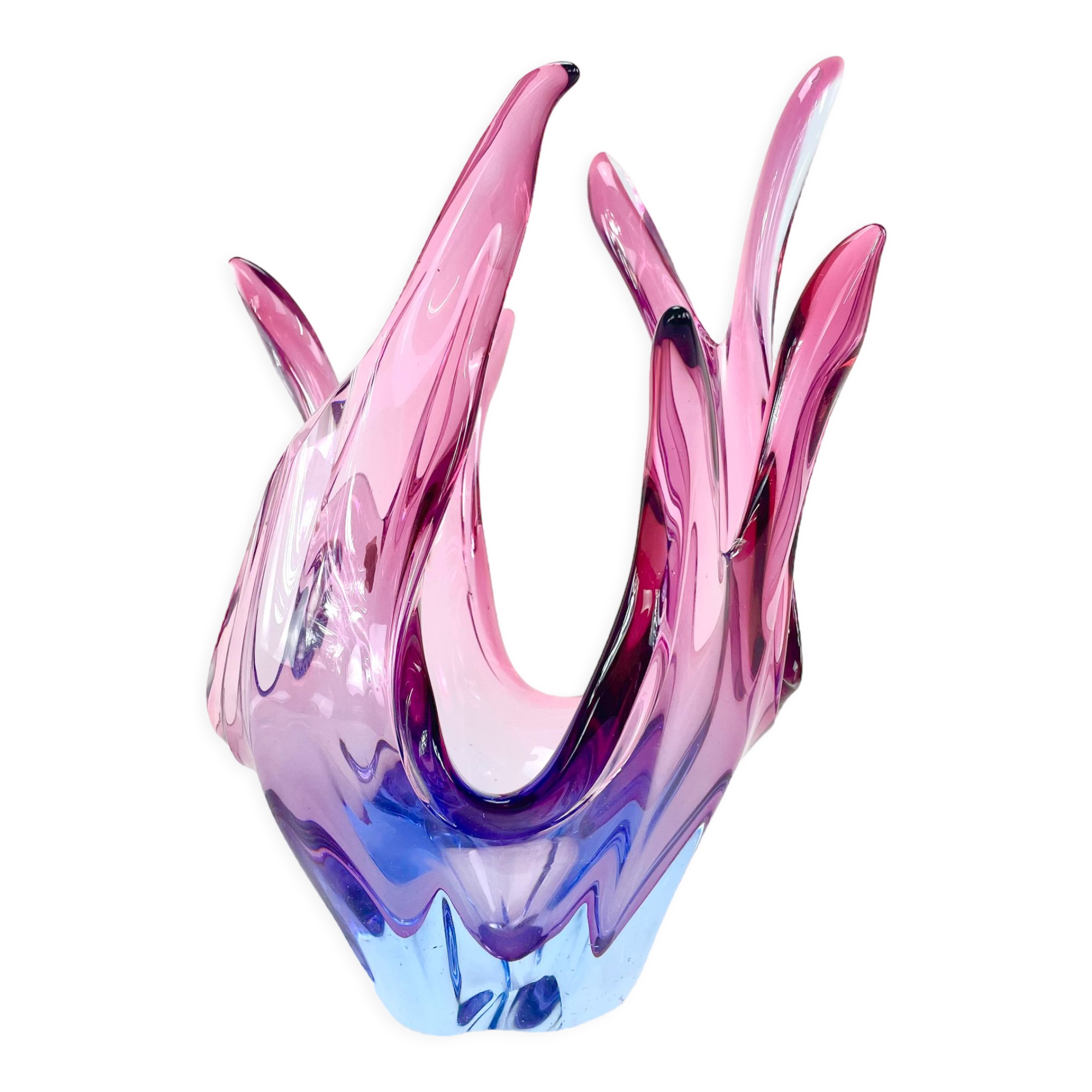 Murano glass fruit cup, 1960
