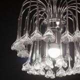 Set of 2 Julia Roberts, Vintage White Murano Chandelier, 1980s