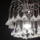 Set of 2 Julia Roberts, Vintage White Murano Chandelier, 1980s