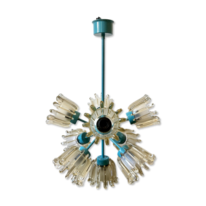Lustre 9 feux en verre