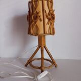 Bamboo bedside lamp