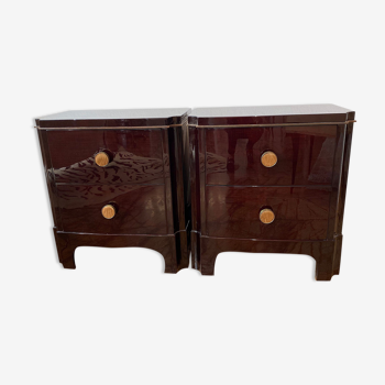 Pair of French Art Deco Nightstands/Side Tables