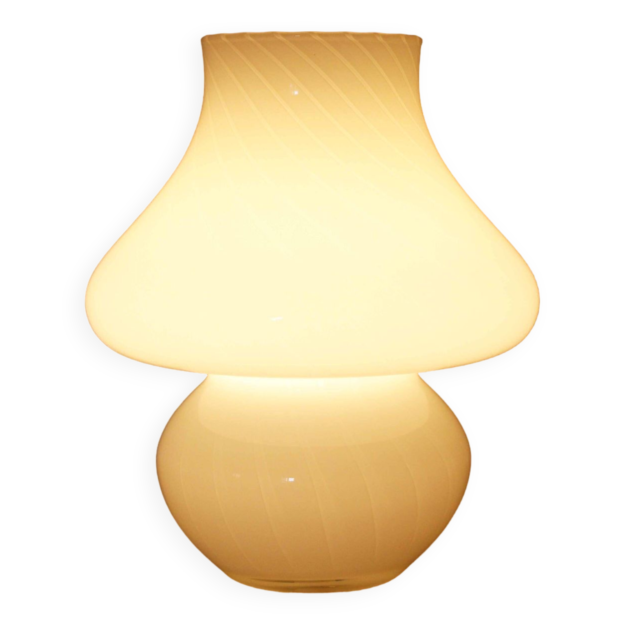 Murano glass mushroom lamp