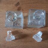 1 set of 2 whisky decanters