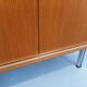 Vintage Scandinavian modernist wardrobe in teak and metal from the 1960s.
