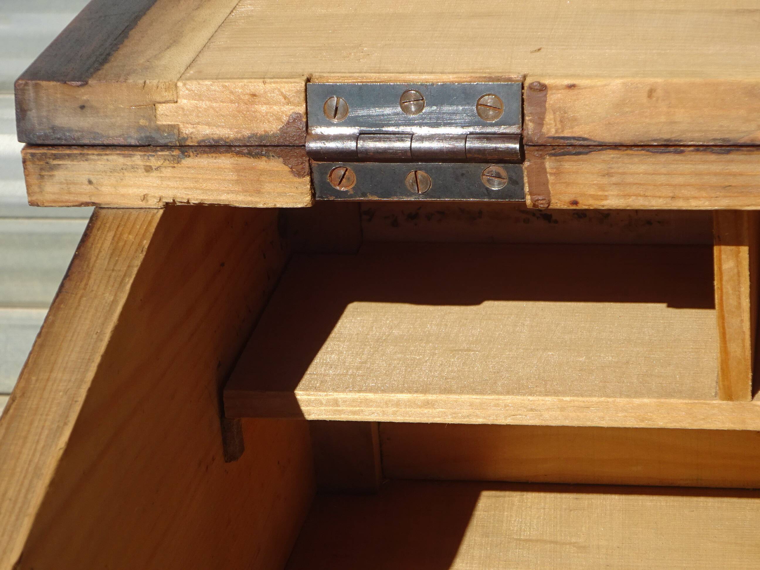 Small vintage desk with storage.