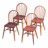 4 Scandinavian chairs with stick backs