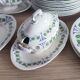 Service of 58 pieces of tableware Sarreguemines Claudia Art Nouveau Art Deco