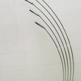 Midcentury Italian Arched Floor Lamp 5 Lights Chrome Metal and Lucite, 1960