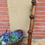 Bamboo coat rack with 4 hooks