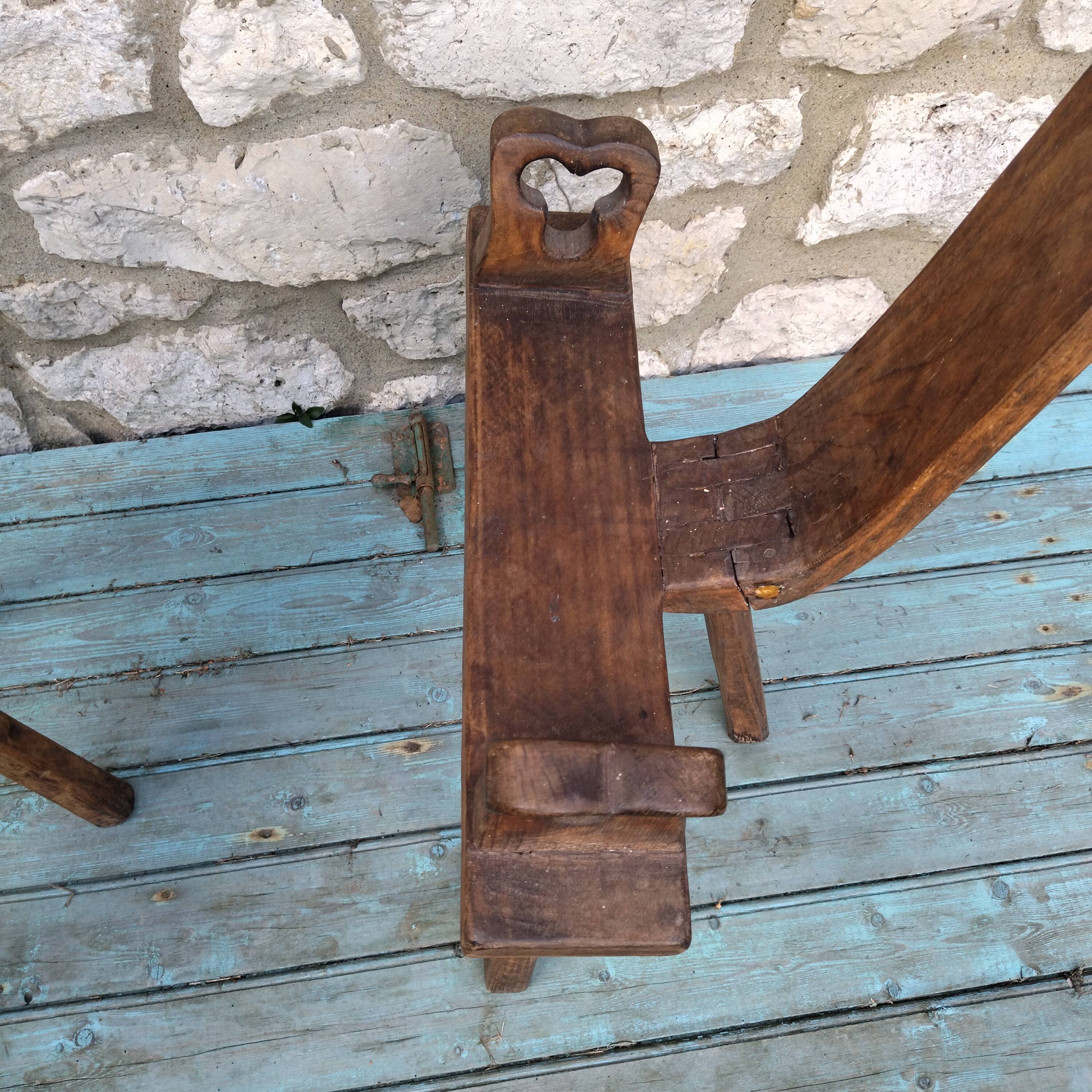 Pair of brutalist Spanish chairs from the 50s