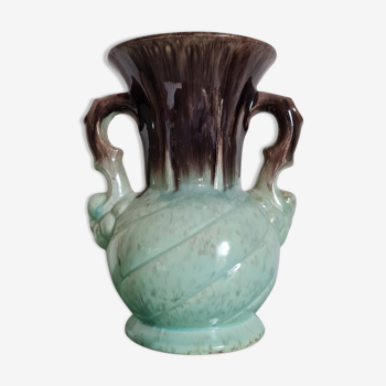 Vase ancien bleu