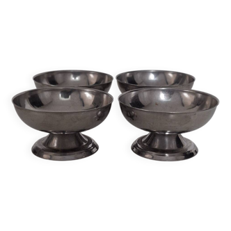 Vintage stainless steel ice cream cup